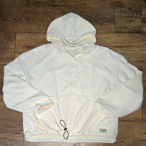 BearPaw Outdoor Women's Tan Lightweight Hooded Windbreaker Zip Size XL